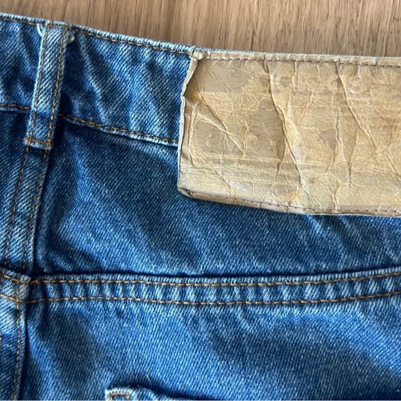 Adidas Originals Alexander Wang X Naomi Utsu denim pants side tri-stripe size 4 - Picture 10 of 13